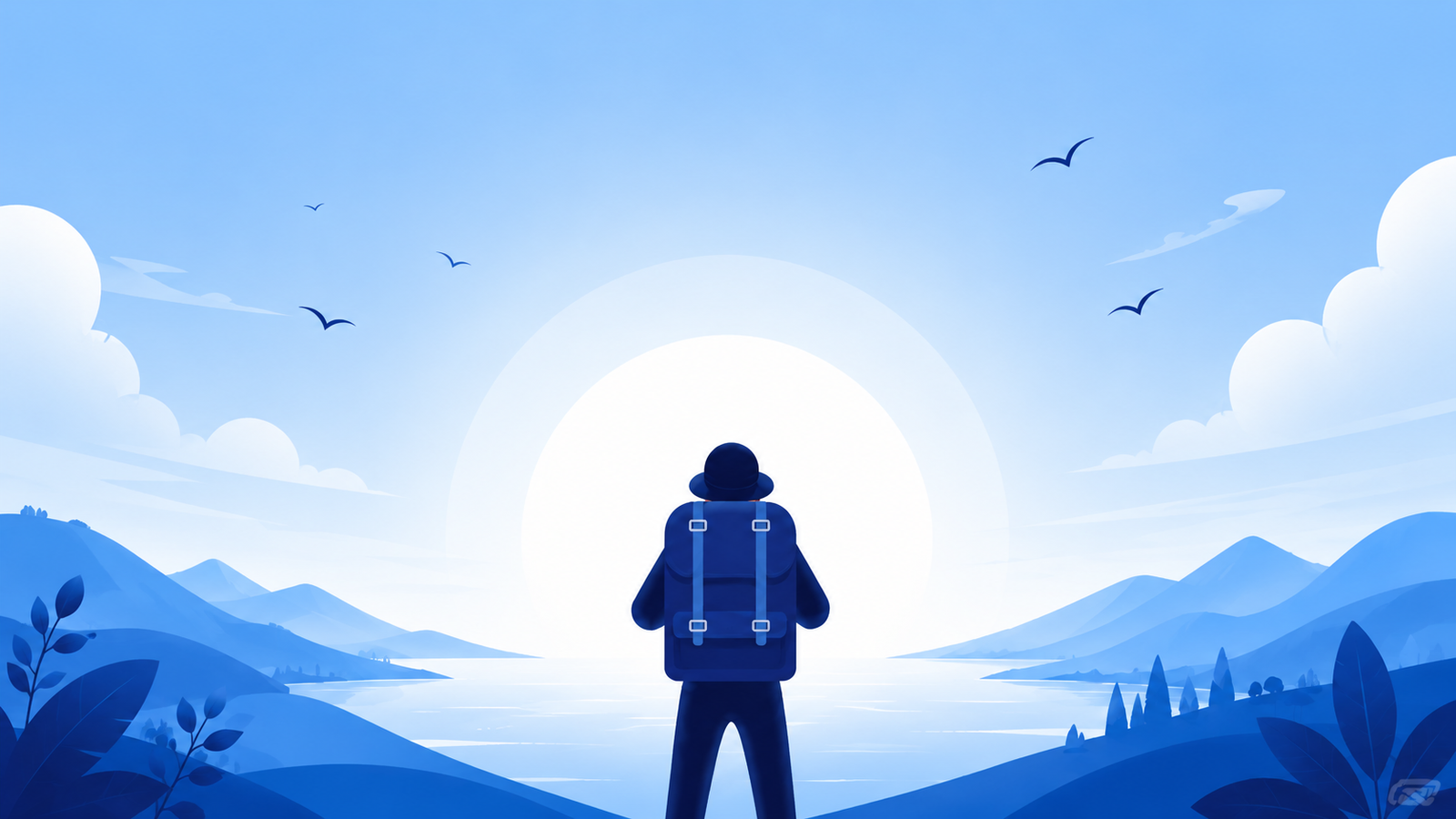 Travel hero background